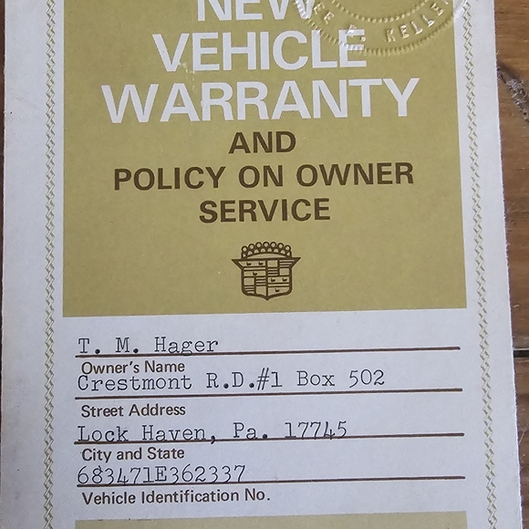 1971 Cadillac Owners Manual and Warranty - Picture 4 of 6